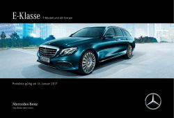 Preisliste E-Klasse T-Modell - Mercedes-Benz