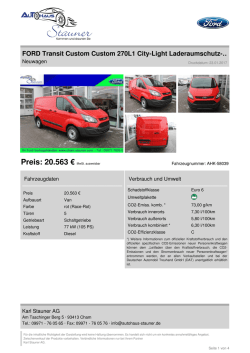 Inserat drucken - Autohaus Stauner in Cham