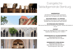 informationen drucken - Ev. Talstadtgemeinde Bernburg