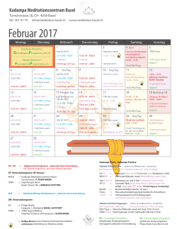 Febuar 2017 Kalender - Kadampa Meditationszentrum Basel