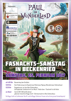 Fasnachts-samstag in Beckenried
