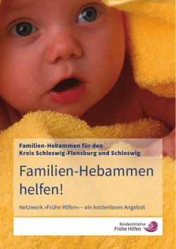 Familien-Hebammen helfen! - Kreis Schleswig