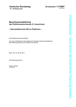 Sammelübersicht Verfügung - DIP