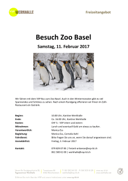 Besuch Zoo Basel