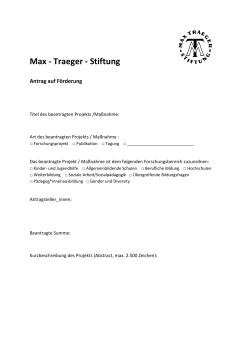 Max - Traeger - Stiftung