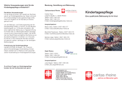 Kindertagespflege - Caritasverband Rheine eV