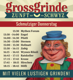 Jahre ahre - Schwyzer Fasnacht
