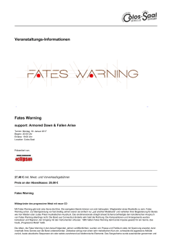 Fates Warning - Colos-Saal