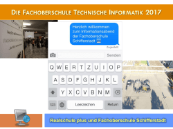 Information zur FOS - Realschule plus und Fachoberschule im Paul
