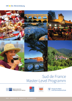Sud de France Master-Level Programm