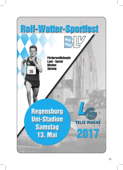 Rolf-Watter-Sportfest - LG TELIS FINANZ Regensburg