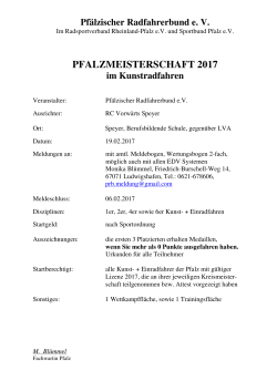 Ausschreibung - Hallenrad.de