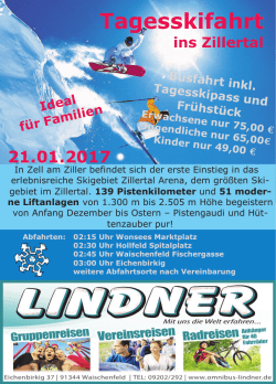 Tagesskifahrt - Omnibus Lindner Paul Lindner GbR, Waischenfeld