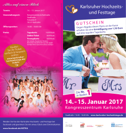Besucherflyer - Karlsruher Hochzeits