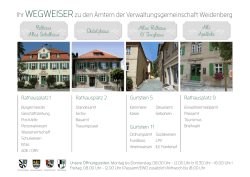 Ihr WEGWEISERzu den &Auml;mtern der