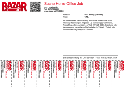 Suche Home-Office Job