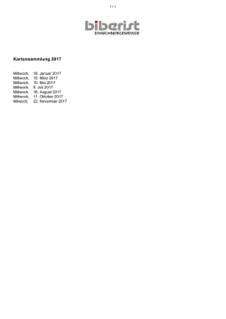 Kartonabfuhren 2017