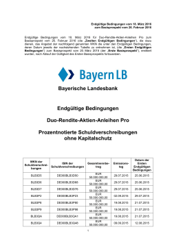 Bayerische Landesbank Endgültige Bedingungen Duo