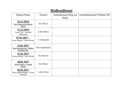 hallendienst 24.12.2016