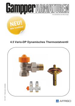 4.5 Vario-DP Dynamisches Thermostatventil