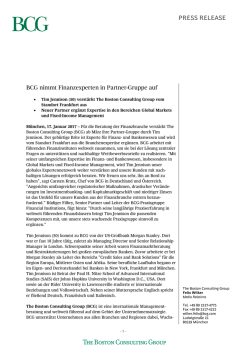 Pressetext - The Boston Consulting Group