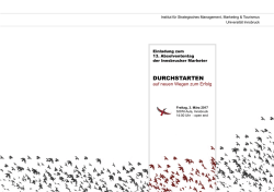 durchstarten - Universit&auml;t Innsbruck