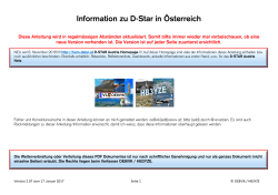 Information zu D-Star in Österreich
