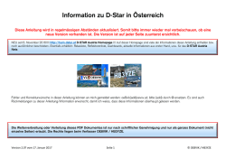 Information zu D-Star in &Ouml;sterreich