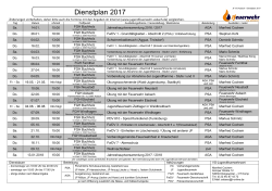 Dienstplan 2017 - Jugendfeuerwehr VG Asbach