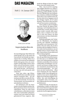 Improvisation &uuml;ber ein Senfkorn