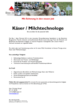 Käser / Milchtechnologe