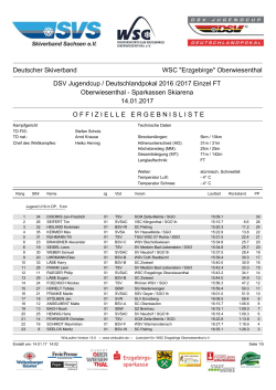 Ergebnisse - WSV Weissenstadt