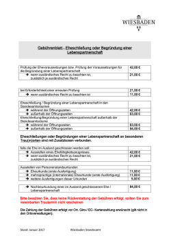 Eheschlie&szlig;ung oder Begr&uuml;ndung einer