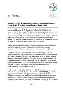 Investor News - Bayer Investor Relations