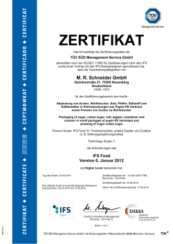 IFS-Zertifikat als PDF
