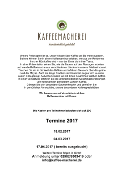 Jetzt hier passende Termine finden!