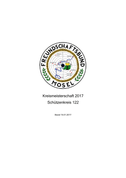 Kreismeisterschaft 2017 Schützenkreis 122 - Schuetzen