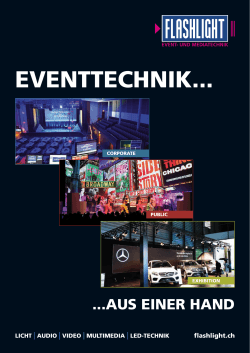 Eventtechnik 2017 - Flashlight Event