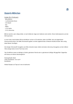 Glasierte M&ouml;hrchen