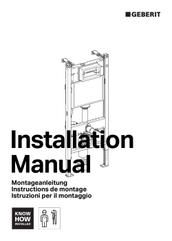 Montageanleitung Instructions de montage Istruzioni per il montaggio