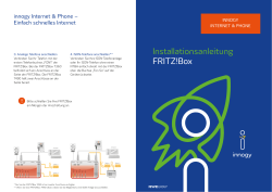 Fritz!Box Installationsanleitung