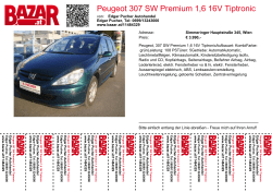 Peugeot 307 SW Premium 1,6 16V Tiptronic