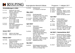 Programm der Kolpingfamilie Altendorf-Ulfkotte