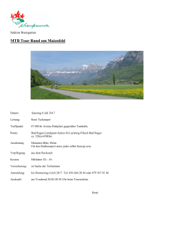 MTB Tour Rund um Maienfeld - Naturfreunde