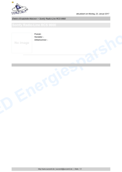 Somfy Radio-Line RCS 9000 No image