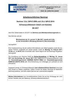 Arbeitsrechtliches Seminar