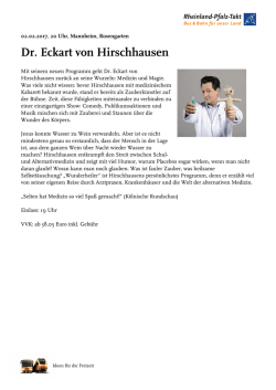 Dr. Eckart von Hirschhausen