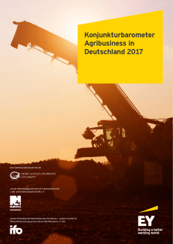 Konjunkturbarometer Agribusiness in Deutschland 2017