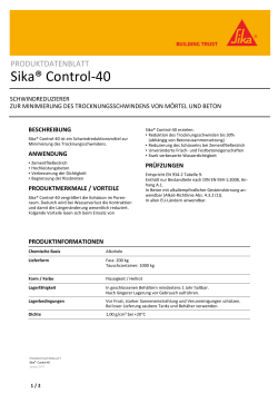 Sika Control-40 - Sika Deutschland