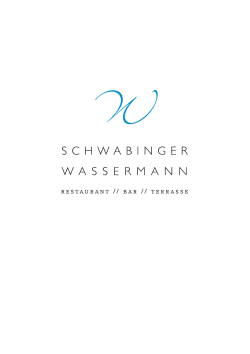 Speisekarte Deutsch - Schwabinger Wassermann